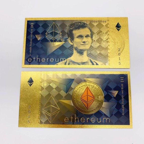 Ethereum Classic ETH Gold Collectable Banknotes Cards - Picture 3 of 7